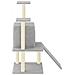 Albero Per Gatti Con Tiragraffi In Sisal Grigio Chiaro 110 Cm - Foto miniatura 3