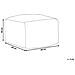 Pouf Manisa Lana Marrone 60 Cm 60 Cm 40 Cm - Foto miniatura 2