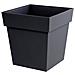 Vaso Da Fiori Quadrato - 39 X 39 X 39 Cm - 38 L - Grigio Antracite - Foto miniatura 1