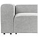 Divano Modulare 2 Posti Falsterbo Velluto A Coste Grigio - Foto miniatura 3