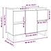 Mobile Da Bagno Rovere Sonoma 80x33x60 Cm In Legno Multistrato - Foto miniatura 3