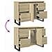 Mobile Da Bagno Rovere Sonoma 80x33x60 Cm In Legno Multistrato - Foto miniatura 5