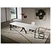 Consolle Allungabile 90x40/300 Cm Saki Premium Bianco Frassino Gambe Antracite - Foto miniatura 3