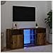 Mobile Porta TV con LED Legno Antico 120x30x50 cm Multistrato - Foto miniatura 9