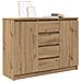 Credenza con Cassetti Rovere Artigianale 100,5x35x76 cm - Foto miniatura 2