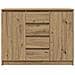 Credenza con Cassetti Rovere Artigianale 100,5x35x76 cm - Foto miniatura 5