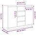 Credenza con Cassetti Rovere Artigianale 100,5x35x76 cm - Foto miniatura 6