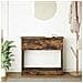 Tavolo Consolle con Cassetti Rovere Fumo 85,5x38,5x74,5 cm - Foto miniatura 5