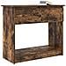 Tavolo Consolle con Cassetti Rovere Fumo 85,5x38,5x74,5 cm - Foto miniatura 6