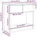 Tavolo Consolle con Cassetti Rovere Fumo 85,5x38,5x74,5 cm - Foto miniatura 7