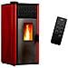 Stufa A Pellet Ad Aria Anita Da 15 Kw Bordeaux - Foto miniatura 3