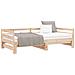 Lusso Casadino -  Divano Letto Estraibile In Legno Massello Di Pino 2x(90x200) Cm - Foto miniatura 4