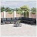 Set Divano da Giardino 8 pcs Antracite Acciaio - Foto miniatura 2