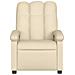 Poltrona reclinabile in tessuto color crema - Foto miniatura 3