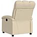 Poltrona reclinabile in tessuto color crema - Foto miniatura 5