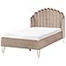 Letto Velluto Ambillou 120 X 200 Cm Tortora - Foto miniatura 2