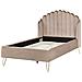 Letto Velluto Ambillou 120 X 200 Cm Tortora - Foto miniatura 3