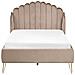 Letto Velluto Ambillou 120 X 200 Cm Tortora - Foto miniatura 4