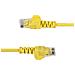 Cavo Ethernet CAT6 Giallo da 1m; Patch UTP con Plug RJ45 Antigroviglio e Rilievi di Trazione, Cavo Lan Slim in Rame Puro 28AWG, Sottoposto a test Fluke - Foto miniatura 4