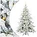 Albero di Natale Artificiale con Rami Pieghevoli Bianco 210 cm - Foto miniatura 1