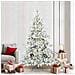 Albero di Natale Artificiale con Rami Pieghevoli Bianco 210 cm - Foto miniatura 2