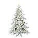 Albero di Natale Artificiale con Rami Pieghevoli Bianco 210 cm - Foto miniatura 3