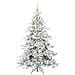 Albero di Natale Artificiale con Rami Pieghevoli Bianco 210 cm - Foto miniatura 4