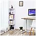 Libreria Valora CORNER SHELF bianca dal design moderno per soggiorno - Foto miniatura 5