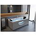 Vasca Idromassaggio Angolare Con Led Hawes 180 X 90 Cm Bianco - Foto miniatura 1