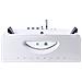 Vasca Idromassaggio Angolare Con Led Hawes 180 X 90 Cm Bianco - Foto miniatura 3
