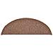 Tappetini per scale 30 pz 56x17x3 cm Marrone Semicircolari - Foto miniatura 4