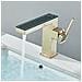Rubinetto per lavabo da bagno, Blackswan, tipo M343, modello oro opaco, con display digitale, dimensioni 20,3 cm - Foto miniatura 2