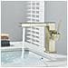 Rubinetto per lavabo da bagno, Blackswan, tipo M343, modello oro opaco, con display digitale, dimensioni 20,3 cm - Foto miniatura 4