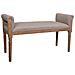 Panca In Legno Imbottita Marrone 108x41x46/59 - Foto miniatura 1