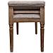 Panca In Legno Imbottita Marrone 108x41x46/59 - Foto miniatura 3