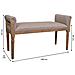 Panca In Legno Imbottita Marrone 108x41x46/59 - Foto miniatura 5