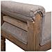 Panca In Legno Imbottita Marrone 108x41x46/59 - Foto miniatura 7