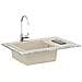 Lavello Beige 780 x 500 mm 80% Quarzo e 20% Resina - Foto miniatura 2