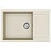 Lavello Beige 780 x 500 mm 80% Quarzo e 20% Resina - Foto miniatura 6