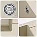 Lavello Beige 780 x 500 mm 80% Quarzo e 20% Resina - Foto miniatura 7