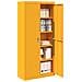 Armadio Giallo senape 90 x 40 x 200 cm Acciaio - Foto miniatura 3