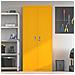 Armadio Giallo senape 90 x 40 x 200 cm Acciaio - Foto miniatura 4