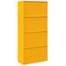 Armadio Giallo senape 90 x 40 x 200 cm Acciaio - Foto miniatura 8