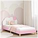 Struttura letto bambini con testata Rosa 90 x 200 cm PU - Foto miniatura 2