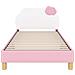 Struttura letto bambini con testata Rosa 90 x 200 cm PU - Foto miniatura 5