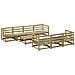 Set Divani da Giardino 8 pz in Legno Impregnato di Pino - Foto miniatura 1