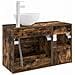 Set di mobili per il bagno 2 pcs Rovere Fumo - Foto miniatura 2