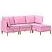 Set di divani modulari con spazio di archiviazione 4 pcs Rosa - Foto miniatura 1