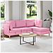 Set di divani modulari con spazio di archiviazione 4 pcs Rosa - Foto miniatura 2