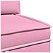 Set di divani modulari con spazio di archiviazione 4 pcs Rosa - Foto miniatura 8
